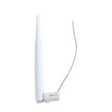2dBi 2.4G rubber antenna with cable, white