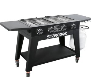 2 Ways 4 Burner EG Series Outdoor Griddle Station