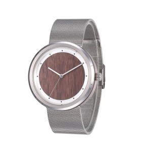 RED SANDAL DIAL WATCH STAINLESS STEEL MESH STRAP FOR MEN AND WOMEN