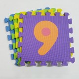 Melors EVA Colorful Waterproof Baby Toy Number Jigsaw Mat