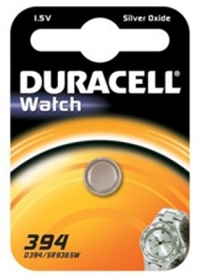 Duracell Batterie Silver Oxide Knopfzelle 394 1.5V Blister (1-Pack) 068216