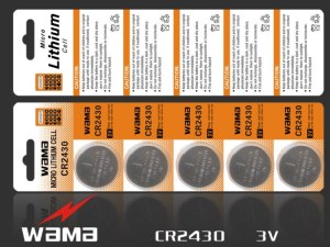 CR2430 Lithium Button Cell Battery