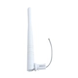 3dBi 2.4G rubber antenna with cable, white