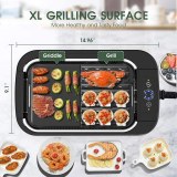 1829 CARL SCHMIDT SOHN Indoor Smokeless Grill - Indoor Smokeless Grill with LED Tempera...