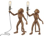 Antique Gold Monkey Table Lamp