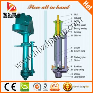 Vertical mud solid pump