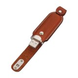 Leather Pen drive with flap cover