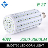 40W LED Corn Lights E27 SMD 5730 3200~3600lm 360 Degree LED Lamps 200-230V Warm White...
