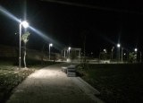 Solar Powered LED Yard Light In Park Outside Garden Solar Lighting
