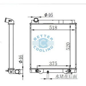 HIGH PERFORMANCE TRUCK RADIATOR FOR MITSUBISHI CANTER 5.2D 4M51 02- AT OEM: