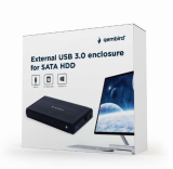 Gembird Boîtier USB 3.0 externe, noir - EE3-U3S-3