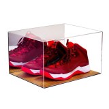 Luxury Sneaker Plexiglass Box Rotating 100% Clear Color Acrylic Shoe Case Display Stand...