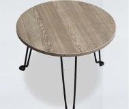 CT11 Round Wooden Coffee Table With Folding Leg