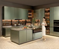 Custom Stainless Steel Kitchen Cabinet