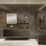 LAM033 Acrylic 800 x 600 Bathroom Vanity Mirror With Lights