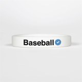 Custom Rubber Silicone Baseball Bracelets for Baseball Players