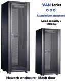 19"network cabinet aluminum structure heavy duty 1500kg loading capacity 42U 33U 24U 18...