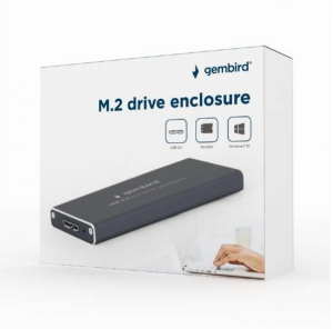 Gembird Chassis de disque M.2 USB3.0, NOIR - EE2280-U3C-01