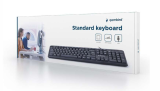 Gembird Clavier standard, USB, disposition US, noir - KB-U-103