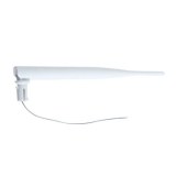 5dBi 2.4G rubber antenna with I-PEX, 1.13mm grey cable, white