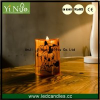 8 Key Remote Control Halloween Plastic LED Flameless Candle
