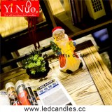 Wholesale LED colour candle santa claus shaped festival party