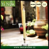 Wedding Decoration Smokeless Drip Flickering LED White Taper Candle