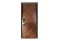 Coffee Color Solid Wood steel High Quality Security Exterior Armored Door