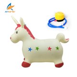 Jumping Horse Hopper- Inflatable Rubber Ride on Bouncing Animal Toys for Kids