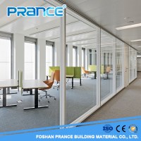Sound insulated newest Office Building lobby Single Glass Partition