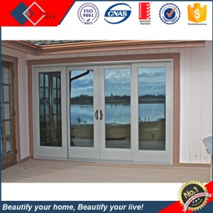 Doble vidrio construido en persianas de aluminio puertas y ventanas con la particion de...