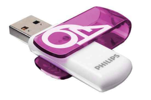 Philips Clé USB 2.0 64GB Vivid Edition VIOLET FM64FD05B/10