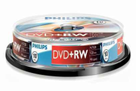 Philips DVD+RW 4,7GB 10pcs broche 4x DW4S4B10F/10