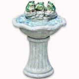 Garden Decorative Hand Painted Resin Cute Frog Water Fountain