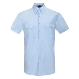 Comfortable 100% Cotton Military SS Shirts For Men