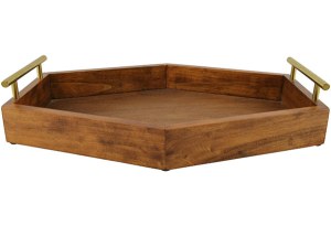 Wooden Serving Tray With Handles