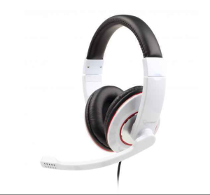 Gembird Casque stéréo, blanc brillant - MHS-001-GW