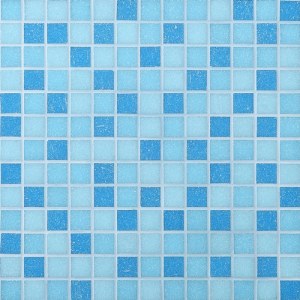 Building Material Mosaic Tiles Blue Glass Mosaic for Swimming Pool