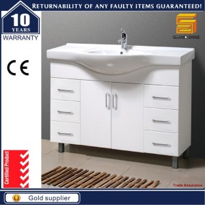 Modern Design Floor Mounted MDF Bathroom Vantiy Furniture