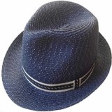 Cheap High Quality Custom Made Paper Straw Fedora Hat for Promotion