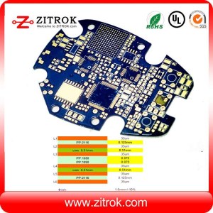 Immersion Gold 6layer Blue Soldermask Board