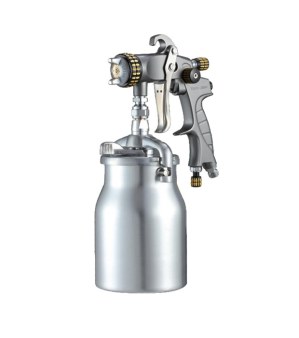 PRESSURE FEED SPRAY GUN