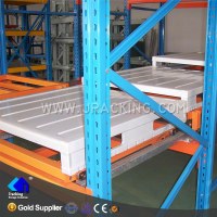 Steel storage push back pallet racks