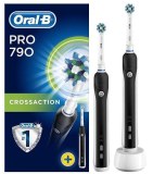 Brosse à dents électrique avec 2ème manche Oral-B Pro 790 Cross Action Noir