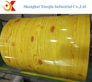 Wood Grain Series Color Prepainted Galvanized Steel Coil for construction material