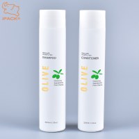 Wholesale empty cylinder 300ml 10oz soft touch HDPE plastic shampoo and conditioner bottle