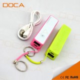 Hottest 2600mah keychain portable battery charger