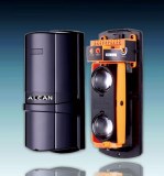 Laser beam security system detector for perimeter protection