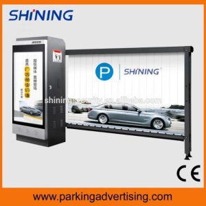 Parking barrier gate for advertisement