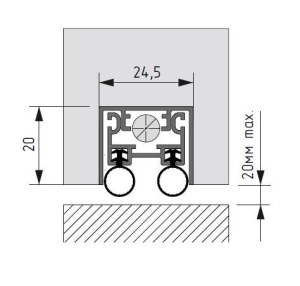 Automatic drop down seal AF 24.5x20